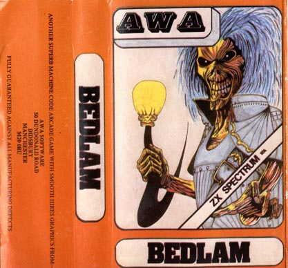 Bedlam box art for ZX Spectrum